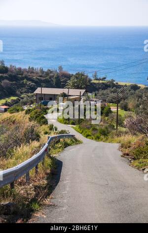 Primavera nel villaggio di Pomos, Paphos, Cipro Foto Stock