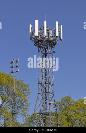 Palo per telefoni cellulari , Inghilterra Foto Stock