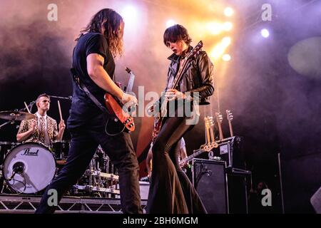 halestorm durante Halestorm - Vicious Tour, Estragon Club, Bologna, Italia, 05 giu 2019 Foto Stock