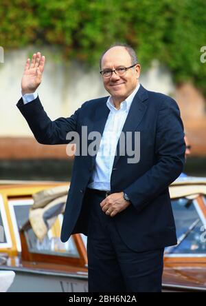 VENEZIA, ITALIA - 01 SETTEMBRE: Carlo Verdone è stato visto durante il 75° Festival del Cinema di Venezia il 1° settembre 2018 a Venezia Foto Stock