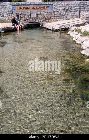 El Riuet de la Platja de la Coma-ruga, El Vendrell, Baix Penedès, Tarragona, Catalunya Foto Stock