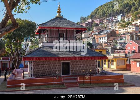 Tansen, Nepal - 14 gennaio 2020: tempio di piazza Durbar a Tansen in Nepal Foto Stock