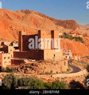 AIT youl Kasbah, Dadestal, Atlas, Marocco, al-Maghreb, Africa, Foto Stock