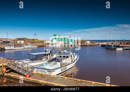 Canada, Prince Edward Island, Capo Nord, Seacow Stagno, piccolo porto di pesca Foto Stock