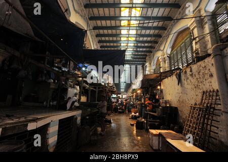 Kolkata, mercato della carne. Mercato di Hogg, Bengala Occidentale, India Foto Stock