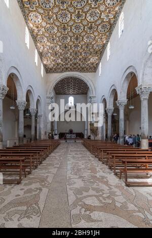 Italien, mezzogiorno, Apulien / Puglia, Halbinsel Salento, Otranto, Cattedrale di Santa Annunziata, Fußbodenmosaik Foto Stock