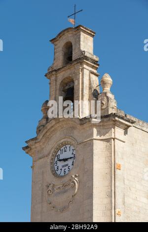 Italia, mezzogiorno, Puglia, Penisola del Salento, Massafra, Piazza Garibaldi Foto Stock