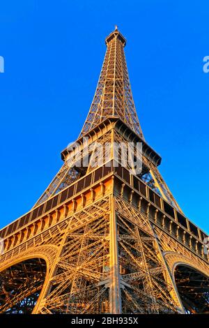 Torre Eiffel, Parigi, Ile de France, Francia Foto Stock