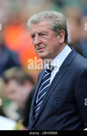 DUBLINO, REP DELL'IRLANDA. Roy Hodgson, il manager dell'Inghilterra durante la partita internazionale amichevole tra la Repubblica d'Irlanda e l'Inghilterra all'Aviva Stadium di Dublino, Irlanda, domenica 7 giugno 2015 (Credit: MI News) Foto Stock