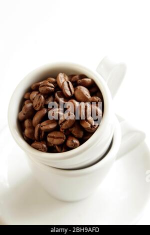 Nutrizione, bevande, caffè, chicchi di caffè Foto Stock