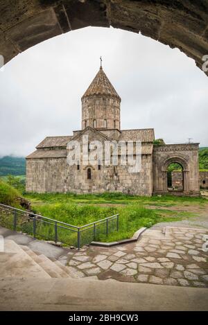 Armenia, Tatev, Tatev Monastero, IX secolo, esterna Foto Stock