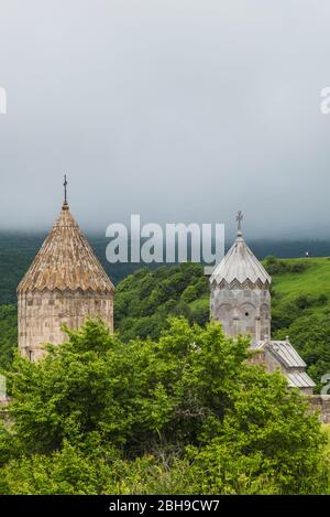 Armenia, Tatev, Tatev Monastero, IX secolo, esterna Foto Stock