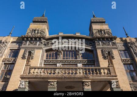 Azerbaigian, Baku, Azerbaijan accademico di stato Opera e Balletto, esterna Foto Stock