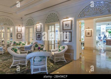 Thailandia, Bangkok, Riverside Area, il Mandarin Oriental Hotel, autore del parafango interno, Foto Stock