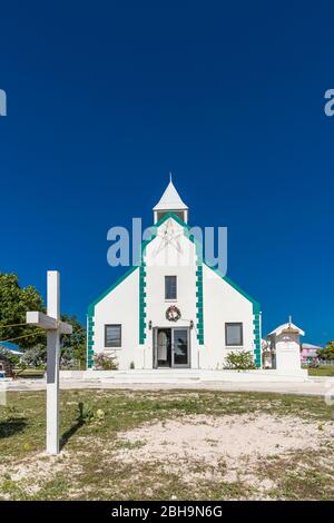 Chiesa della Santa Croce, Cockburn Town Catholic Church, Grand Turk Island, Turks and Caicos Islands, America Centrale Foto Stock