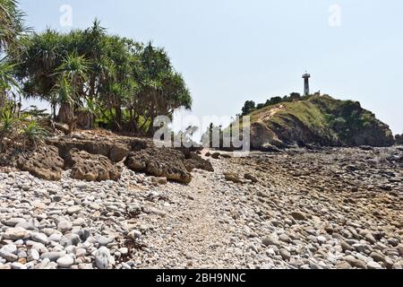 Vista panoramica sul Faro al Parco Nazionale Mu Ko Lanta, Koh Lanta, Krabi, Thailandia Foto Stock