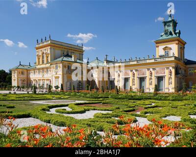 Wilanow Palace di Varsavia, Polonia Foto Stock