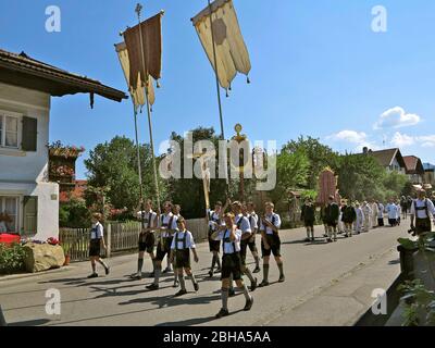 Germania, alta Baviera, Benediktbeuern, Corpus Christi Foto Stock