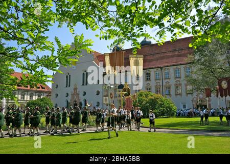 Germania, alta Baviera, Benediktbeuern, Corpus Christi Foto Stock