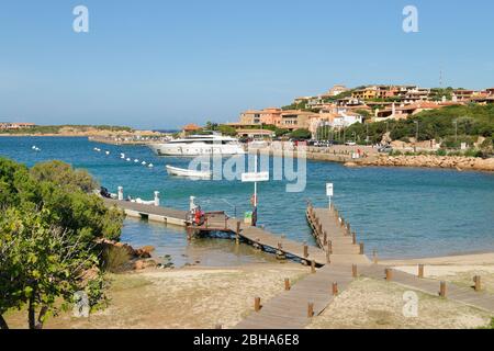 Porto di Porto Cervo, Costa Smeralda, Mar Mediterraneo, provincia di Olbia-Tempio, Sardegna, Italia Foto Stock