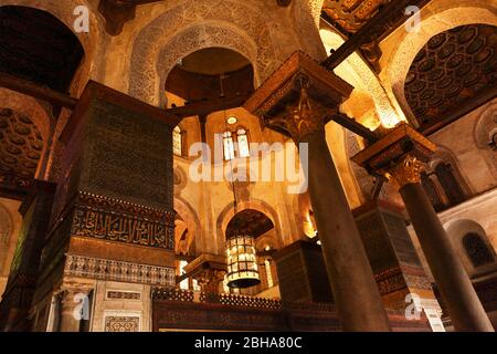 Cairo, Giza, Egitto, al-Muizz Street, al Moez Ldin Allah al Fatmi, Muiz Street Foto Stock