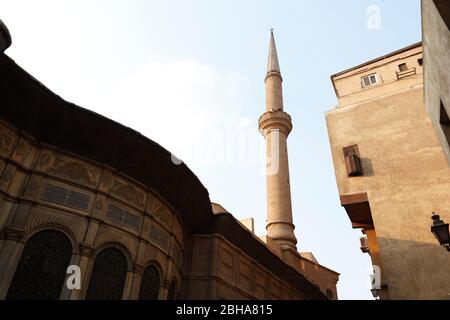 Cairo, Giza, Egitto, al-Muizz Street, al Moez Ldin Allah al Fatmi, Muiz Street Foto Stock