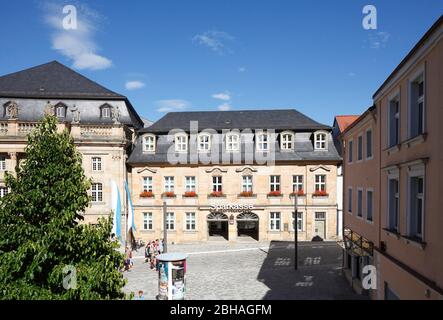 Redoutenhaus, oggi Café an der Oper, Opernstraße, Bayreuth, Franconia superiore, Franconia, Baviera, Germania, Europa Foto Stock