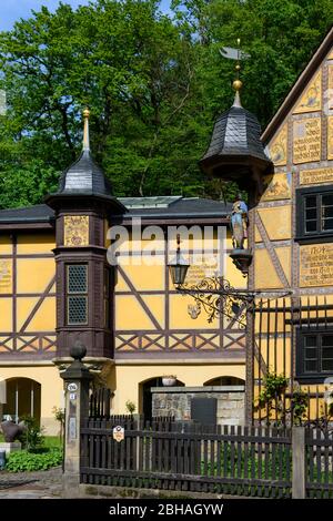 Dresda: Leonhardi Museum di Loschwitz, Sassonia, Sassonia, Germania Foto Stock