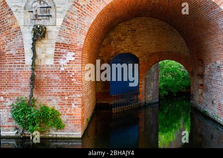 Porto della cittadella, distretto Spandau, Berlino, Germania Foto Stock