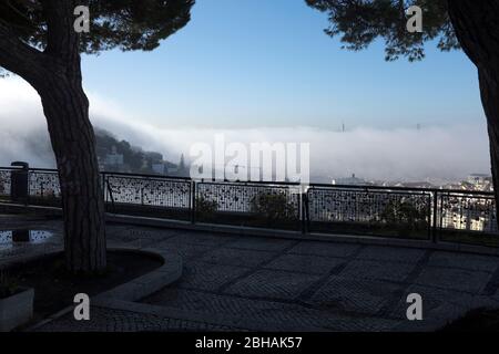 Portogallo, Lissabon, Miradouro da nossa senhora do monte Foto Stock