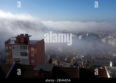 Portogallo, Lissabon, Miradouro da nossa senhora do monte Foto Stock