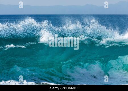 Wave in Sea, Huntington Beach, California, Stati Uniti Foto Stock