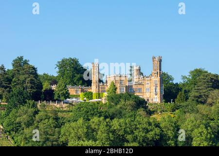 Germania, Sassonia, Dresda, Schloss Eckberg (Villa Souchay) è uno dei tre castelli dell'Elba. Architetto: Christian Friedrich Arnold Foto Stock