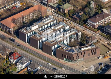 Foto aerea, Università Ruhr West, Campus Bottrop, area Ruhr, Renania Settentrionale-Vestfalia, Germania Foto Stock