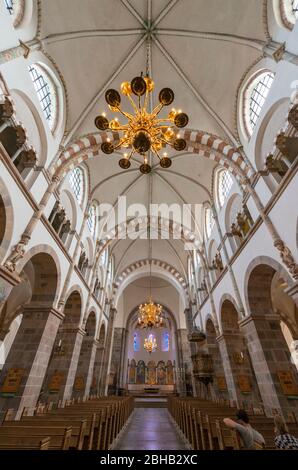 Danimarca, Jutland, Ribe (la città più antica della Danimarca), la Cattedrale di Ribe con la torre del cittadino a piedi (Borgertårnet), il punto di riferimento della città. Foto Stock