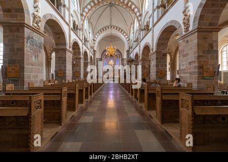 Danimarca, Jutland, Ribe (la città più antica della Danimarca), la Cattedrale di Ribe con la torre del cittadino a piedi (Borgertårnet), il punto di riferimento della città. Foto Stock