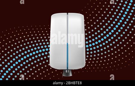 simetta l'illustrazione dell'asciugabiancheria su sfondo astratto Illustrazione Vettoriale