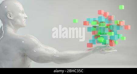 La tecnologia medica di ricerca e sviluppo come concetto di settore Foto Stock