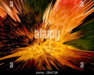 Illustrazione 3d colorata astratta, rendering 3d di forme d'onda colorate per lo sfondo. Foto Stock
