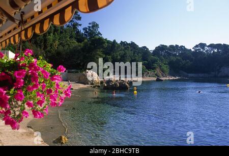 Anse Magaud a Tolone dal ristorante Chez Bernard Foto Stock