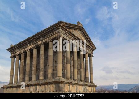 Tempio PAGANO DI GARNI, il tempietto ellenistico nella Repubblica di Armenia Foto Stock