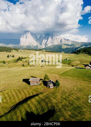Alpe di Siusi sulle Dolomiti italiane Foto Stock