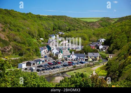 Solva Village, Pembrokeshire, Galles, Regno Unito Foto Stock