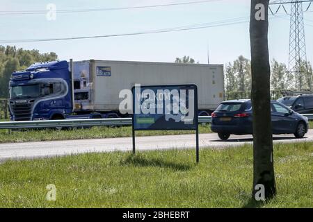 ZEELAND, 24-04-2020 , Dutchnews, Provinciebord Zeeland, Welkom in Zeeland Foto Stock