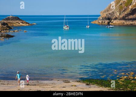 Solva, St Brides Bay, Pembrokeshire, Galles, Regno Unito Foto Stock