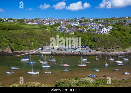 Solva Harbour, Pembrokeshire, Galles, Regno Unito Foto Stock