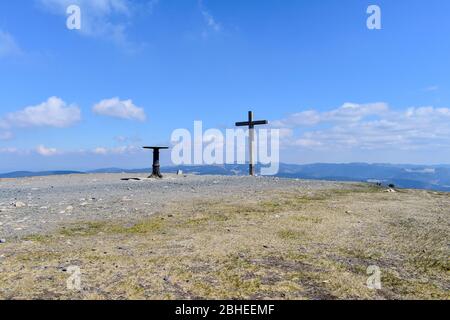 Belchen, la quarta vetta più alta della Foresta Nera. Foto Stock