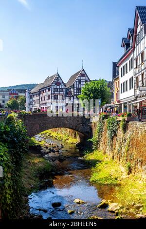 Città storica di Bad Muenstereifel, Germania Foto Stock