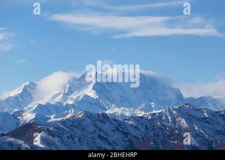 Il Massiccio Monte Rosa, Italia Foto Stock