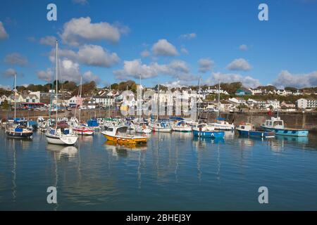 Saundersfoot Harbour, Pembrokeshire, Galles, Regno Unito Foto Stock